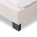 Baxton Studio Hampton Modern and Contemporary Light Beige Fabric Upholstered Full Size Bed - CF8747-H-Light Beige-Full