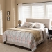 Baxton Studio Hampton Modern and Contemporary Light Beige Fabric Upholstered Queen Size Bed - CF8747-H-Light Beige-Queen