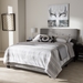 Baxton Studio Hampton Modern and Contemporary Light Grey Fabric Upholstered Full Size Bed - CF8747-H-Light Grey-Full