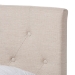 Baxton Studio Cassandra Modern and Contemporary Light Beige Fabric Upholstered Queen Size Bed - CF8747-I-Light Beige-Queen