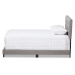 Baxton Studio Cassandra Modern and Contemporary Light Grey Fabric Upholstered Queen Size Bed - CF8747-I-Light Grey-Queen