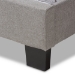 Baxton Studio Cassandra Modern and Contemporary Light Grey Fabric Upholstered Queen Size Bed - CF8747-I-Light Grey-Queen