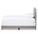 Baxton Studio Willis Modern and Contemporary Light Grey Fabric Upholstered King Size Bed - CF8747-J-Light Grey-King