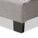 Baxton Studio Willis Modern and Contemporary Light Grey Fabric Upholstered Full Size Bed - CF8747-J-Light Grey-Full