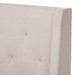 Baxton Studio Adelaide Retro Modern Light Beige Fabric Upholstered Full Size Platform Bed - CF8862-Light Beige-Full