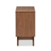 Baxton Studio Hildon Mid-Century Modern White and Walnut Wood 3-Drawer Storage Chest - Hildon 3DW-Walnut/White-Chest