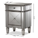 Baxton Studio Claudia Hollywood Regency Glamour Style Mirrored End Table - RS2403