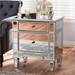 Baxton Studio Sussie Hollywood Regency Glamour Style Mirrored 2-Drawer End Table - RXF-680