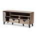 Baxton Studio Cardiff Modern and Contemporary Light Brown Wood 55-Inch TV Stand - W-1512