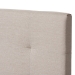 Baxton Studio Brookfield Modern and Contemporary Beige Fabric Twin Size Bed - CF8747B-Beige-Twin