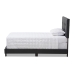 Baxton Studio Brookfield Modern and Contemporary Charcoal Grey Fabric Twin Size Bed - CF8747B-Charcoal-Twin