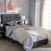 Baxton Studio Brookfield Modern and Contemporary Charcoal Grey Fabric Twin Size Bed - CF8747B-Charcoal-Twin