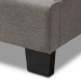 Baxton Studio Brookfield Modern and Contemporary Light Grey Fabric Twin Size Bed - CF8747B-Grey-Twin