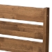 Baxton Studio Elmdon Mid-Century Modern Solid Walnut Wood Slatted Headboard Style King Size Platform Bed - SW8066-Walnut-M17-King