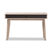 Baxton Studio Fella Mid-Century Modern 2-Drawer Oak and Grey Wood Study Desk - SESD609-Hana Oak/Dark Grey-Desk