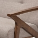 Baxton Studio Bianca Mid-Century Modern Walnut Wood Light Grey Fabric Tufted 2-Seater Loveseat - Bianca-Light Grey/Walnut Brown-LS