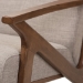 Baxton Studio Bianca Mid-Century Modern Walnut Wood Light Grey Fabric Tufted 3-Seater Sofa - Bianca-Light Grey/Walnut Brown-SF
