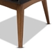 Baxton Studio Nexus Mid-Century Modern Walnut Wood Finishing Dark Grey Fabric Dining Armchair - BBT5281-Dark Grey-H1217-20