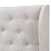 Baxton Studio Cadence Modern and Contemporary Greyish Beige Fabric Button-Tufted King Size Winged Headboard - BBT6631-Greyish Beige-King HB