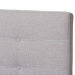 Baxton Studio Valencia Mid-Century Modern Greyish Beige Fabric Full Size Platform Bed - BBT6662-Greyish Beige-Full