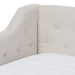 Baxton Studio Perry Modern and Contemporary Light Beige Fabric Daybed with Trundle - CF8940-Light Beige-Daybed