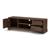 Baxton Studio Burnwood Modern and Contemporary Walnut Brown Finished Wood TV Stand - ET 4915-00-Brown-TV