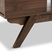 Baxton Studio Ashfield Mid-Century Modern Walnut Brown Finished Wood 2-Drawer Coffee Table - CT 2712-01-Brown-CT