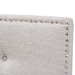 Baxton Studio Windsor Modern and Contemporary Greyish Beige Fabric Upholstered King Size Headboard - BBT6691-Greyish Beige-King HB-H1217-14