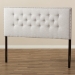 Baxton Studio Windsor Modern and Contemporary Greyish Beige Fabric Upholstered King Size Headboard - BBT6691-Greyish Beige-King HB-H1217-14