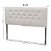 Baxton Studio Windsor Modern and Contemporary Greyish Beige Fabric Upholstered King Size Headboard - BBT6691-Greyish Beige-King HB-H1217-14