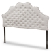 Baxton Studio Hilda Modern and Contemporary Greyish Beige Fabric King Size Headboard