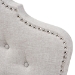 Baxton Studio Hilda Modern and Contemporary Greyish Beige Fabric King Size Headboard - BBT6692-Greyish Beige-King HB-H1217-14