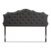 Baxton Studio Aurora Modern and Contemporary Dark Grey Fabric King Size Headboard - BBT6693-Dark Grey-King HB-H1217-20