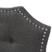 Baxton Studio Aurora Modern and Contemporary Dark Grey Fabric King Size Headboard - BBT6693-Dark Grey-King HB-H1217-20