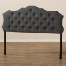 Baxton Studio Aurora Modern and Contemporary Dark Grey Fabric King Size Headboard - BBT6693-Dark Grey-King HB-H1217-20