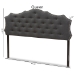 Baxton Studio Aurora Modern and Contemporary Dark Grey Fabric King Size Headboard - BBT6693-Dark Grey-King HB-H1217-20