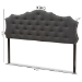 Baxton Studio Aurora Modern and Contemporary Dark Grey Fabric King Size Headboard - BBT6693-Dark Grey-King HB-H1217-20