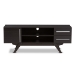 Baxton Studio Ashfield Mid-Century Modern Dark Brown Finished Wood TV Stand - ET 3515-01-Dark Brown-TV