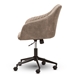 Baxton Studio Maida Mid-Century Modern Light Brown Fabric Upholstered Office Chair - SDR-2816B-5-Light Brown