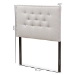 Baxton Studio Windsor Modern and Contemporary Greyish Beige Fabric Upholstered Twin Size Headboard - BBT6691-Greyish Beige-Twin HB-H1217-14