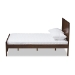 Baxton Studio Catalina Modern Classic Mission Style Brown-Finished Wood Full Platform Bed - HT1702-Walnut Brown-Full
