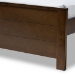 Baxton Studio Catalina Modern Classic Mission Style Brown-Finished Wood Full Platform Bed - HT1702-Walnut Brown-Full
