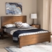 Baxton Studio Catalina Modern Classic Mission Style Brown-Finished Wood Full Platform Bed - HT1702-Walnut Brown-Full