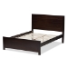 Baxton Studio Catalina Modern Classic Mission Style Dark Brown-Finished Wood Full Platform Bed - HT1702-Espresso Brown-Full
