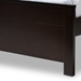 Baxton Studio Catalina Modern Classic Mission Style Dark Brown-Finished Wood Full Platform Bed - HT1702-Espresso Brown-Full