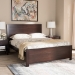 Baxton Studio Catalina Modern Classic Mission Style Dark Brown-Finished Wood Full Platform Bed - HT1702-Espresso Brown-Full