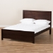 Baxton Studio Catalina Modern Classic Mission Style Dark Brown-Finished Wood Full Platform Bed - HT1702-Espresso Brown-Full