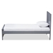 Baxton Studio Catalina Modern Classic Mission Style Grey-Finished Wood Twin Platform Bed - HT1702-Grey-Twin