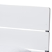 Baxton Studio Nereida Modern Classic Mission Style White and Dark Grey-Finished Wood Twin Platform Bed - HT1703-White/Grey-Twin