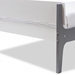 Baxton Studio Nereida Modern Classic Mission Style White and Grey-Finished Wood Twin Platform Bed - HT1703-White/Grey-Twin-TRDL